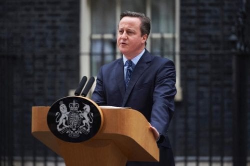 នាយករដ្ឋមន្ដ្រីនៃប្រទេសអង់គ្លេសលោក David Cameron​ (រូបភាពពី AFP)