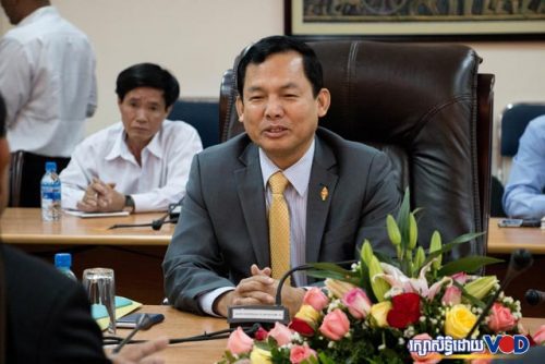 តំណាងរាស្រ្តគណបក្សសង្រ្គោះជាតិ លោក អេង ឆៃអ៊ាង កាលពីកន្លងទៅ