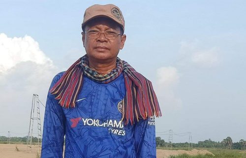 លោក ប៉ូ រ៉ន វ័យ៥៤ឆ្នាំ តំណាងពលរដ្ឋចំនួន២៤១គ្រួសារដែលមានវិវាទដីជាមួយក្រុមហ៊ុន ប៉េងហួត នៅខណ្ឌច្បារអំពៅ រាជធានីភ្នំពេញ។