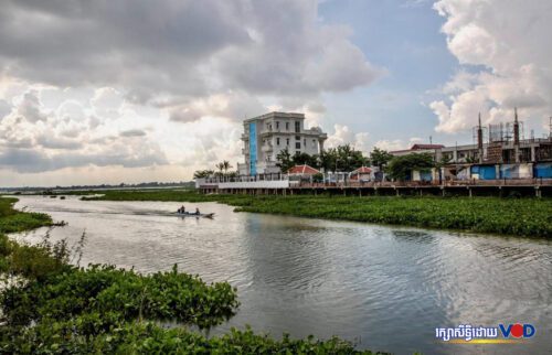 ទិដ្ឋភាពមួយផ្នែកនៃបឹងតាមោក ថ្ងៃទី២៨ ខែកក្កដា ឆ្នាំ២០២២។