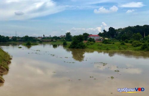 ស្ថានភាពទឹកស្ទឹងព្រែកត្នោត ថ្ងៃទី១២ ខែកញ្ញា ឆ្នាំ២០២២។