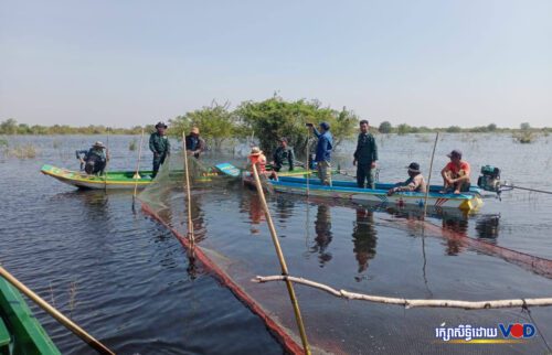 សកម្មភាពមន្រ្ដីពាក់ព័ន្ធចុះបង្រ្កាបបទល្មើសនេសាទ នៅស្រុកសង្កែ ថ្ងៃទី១៧ ខែតុលា ឆ្នាំ២០២២។