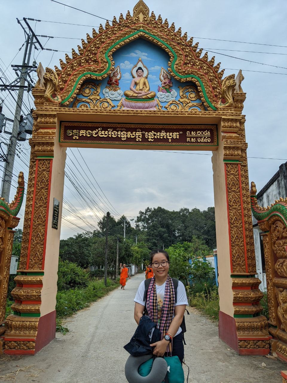 កញ្ញា នៅ ស៊ូទាង ក្នុងឱកាសដែលបានទៅទស្សនកិច្ចនៅខេត្តព្រះត្រពាំង កម្ពុជាក្រោម ថ្ងៃទី៣០ ខែធ្នូ ឆ្នាំ២០២២។