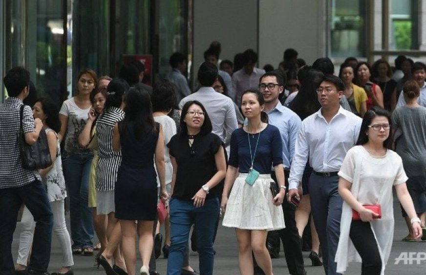 អ្នកមិនមានការងារធ្វើនៅសិង្ហបុរី (រូបភាពពី AFP)