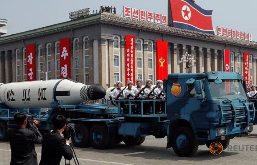 170418-vod-meta-g-pol-China-made truck used in North Korea parade to show submarine-launched