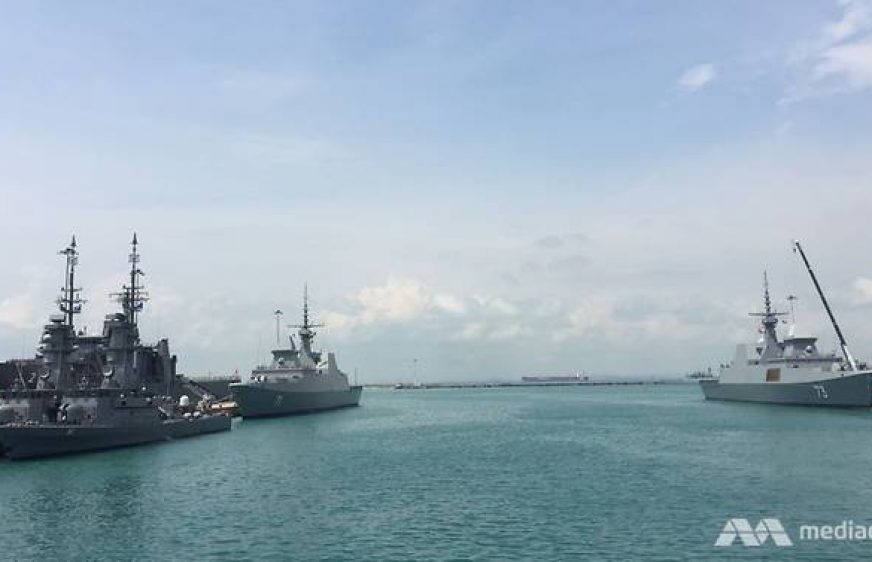 170501-vod-meta-g-pol-Warships from 20 countries to dock at Singapore first international maritime