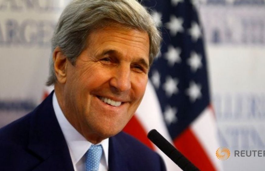 រដ្ឋមន្ត្រីការបរទេសអាមេរិក លោក John Kerry (រូបភាពពីបណ្តាញសារព័ត៌មាន​Channel News Asia)