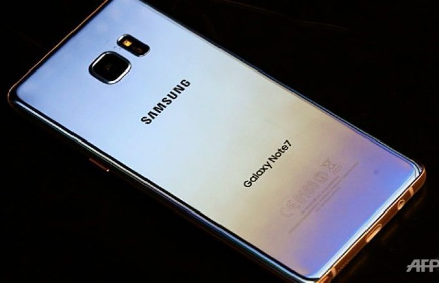 ទូរសព្ទ Galaxy Note 7 (រូបភាពពី AFP)