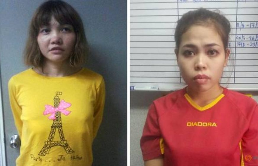 20171002-vod-udom-g-ss-2 women plead not guilty to killing Kim Jong Nam