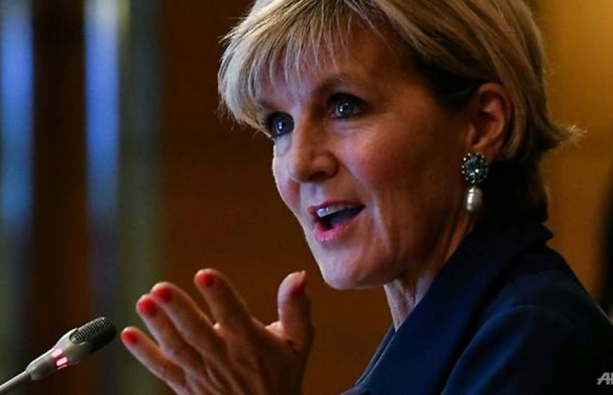 លោកស្រី ជូលី ប៊ីសស៊ប (Julie Bishop) រដ្ឋមន្ត្រីការបរទេសអូស្ត្រាលី