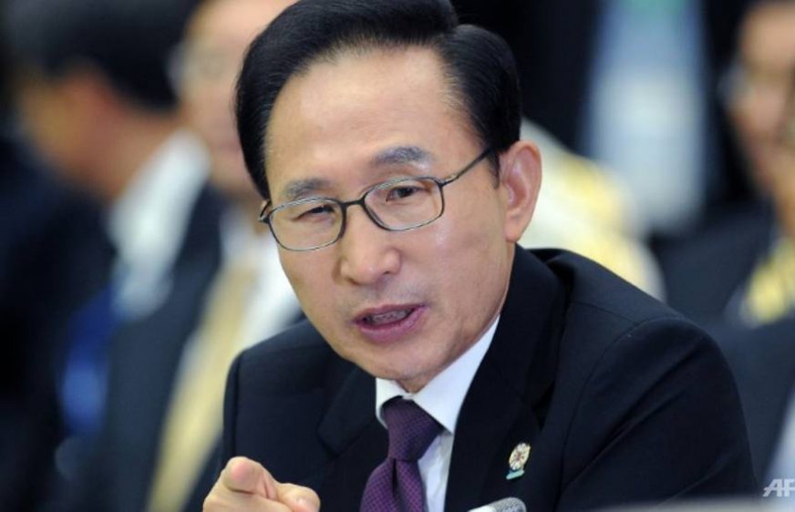 20180314-vod-udom-g-pol-South Korea's former president Lee Myung-bak questioned on graft