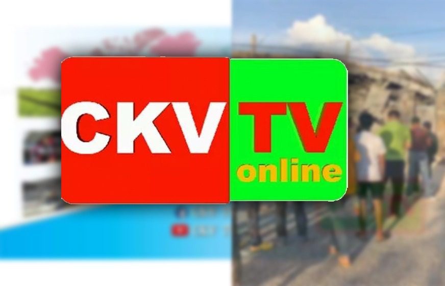 និមិត្តសញ្ញារបស់សារព័ត៌មានចក្រវាល ធី​វី អន​ឡាញ (CKV TV Online)។ (CKV)