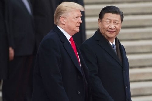 លោក Xi Jinping និង លោក Donald Trump